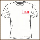 White (Chest Logo) / 5XL / No