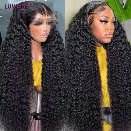 Lumiere HD 6X4 9x6 Lace Closure Water Wave Pre Plucked Swiss Closure Only Natural Black 100% Virgin Raw Human Hair On Sale 20A