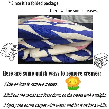 Insect Print Area Rugs, Non-Slip Washable Rugs for Living Room, Modern Bedroom Rug Under Bed Large Carpet for Room Decor