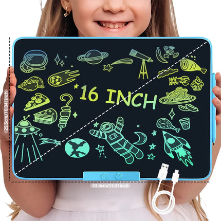 16/13/11 Inch Rechargeable Version LCD Drawing Tablet Doodle Writing Board Painting Handwriting Pads Electronic Magic Board Gift