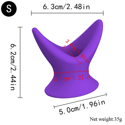 Silicone Anal Butt Plug Trainer Hollow Tunnel Anal Dilator Men Gay Vaginal Speculum Adult Sex Toys for Beginner Woman Female