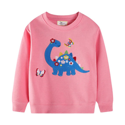 Jumping Meters 2-7T Fairy Tale Girls Sweatshirts For Autumn Spring Long Sleeve Baby Clothing Toddler Hooded Kids Shirts