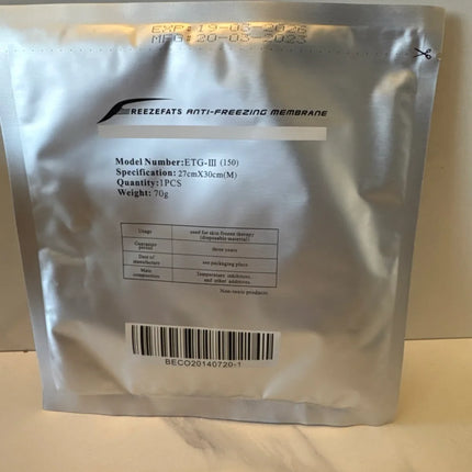 100% Effect Fat Freezing Membrane Anti Freeze Sterile Single Packaged Antifreeze Membrane Body Slimming Fat Cryo Cooling Pad