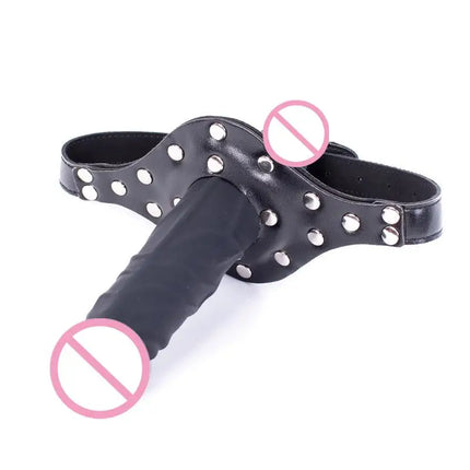 [TG823]Double Head Penis Mouth Plug Ball Gags Bit Mouth Slave Bondage Sex Toys Adult Toys For Men And Women