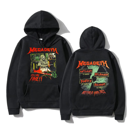 2025 Winter Oversized Essential Men Megadeths 'Hi-Con Vic' (Black) Hoodies Women Thermal Sweatshirt Ladies Long Sleeves Unisex