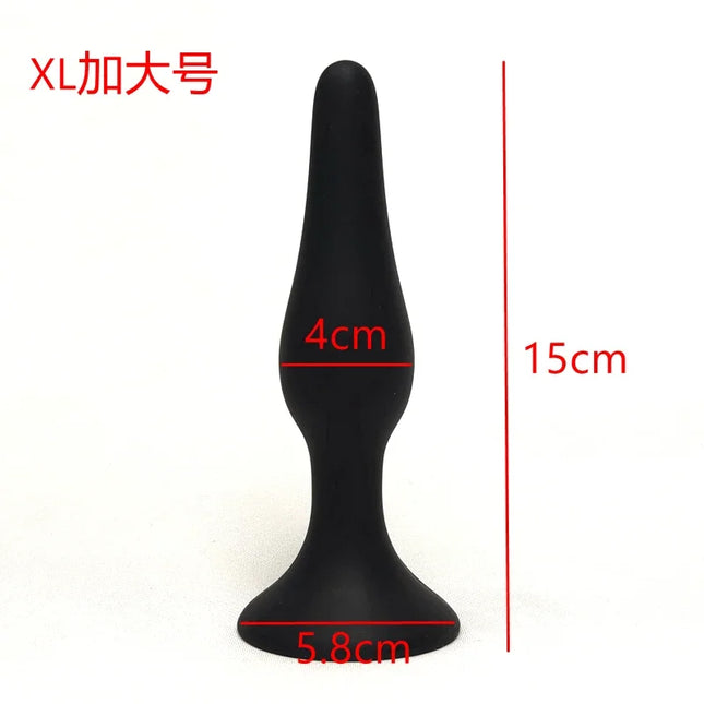 Multi-size Silicone Butt Plug Dilator G-spot Massage Toy Suction Cup Design Adult Personal Products