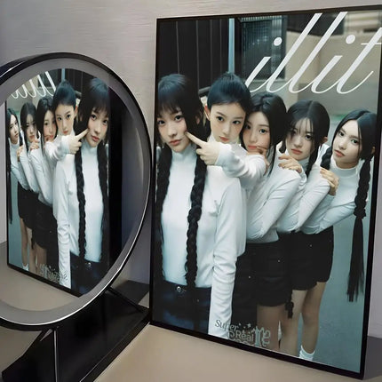 Kpop Band I-ILLIT Poster Trendy And Easy-to-Apply Wall Art Stickers For Home Decor And Dorm Room Walls