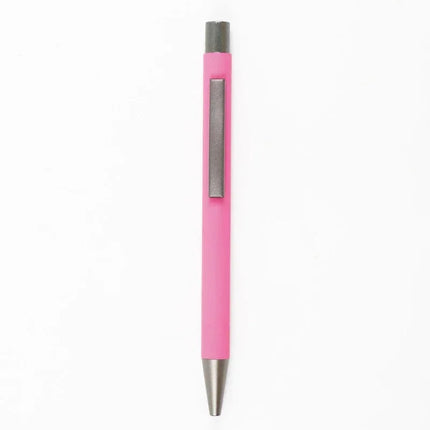20-200 Pens Wholesale Metal Ballpoint Pen Advertising Pen Rubber Texture Custom Logo Text Laser Engraving Customizable Name Logo
