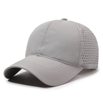 Breathable Mesh Baseball Cap Unisex  Casual Style Polyester Hat Lightweight Solid Color Adjustable Sun Cap for Outdoor