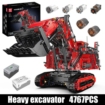 Mould King 17070 17071 Technical Truck Toys The Motorized R 9800 Excavator Building Block Assembly Car Brick Kids Christmas Gift