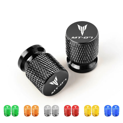 2PCS For YAMAHA MT-07 MT07 mt 07 all year 2017 2018 2019-2025 Motorcycle CNC Wheel Tire Valve Air Port stem caps Accessories