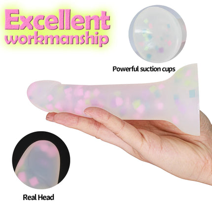 Realistic Luminous Dildo Powerful Suction Cup Adult Games Huge Penis Big Dick Female Masturbation Device Erotic Sex Toys for Couples