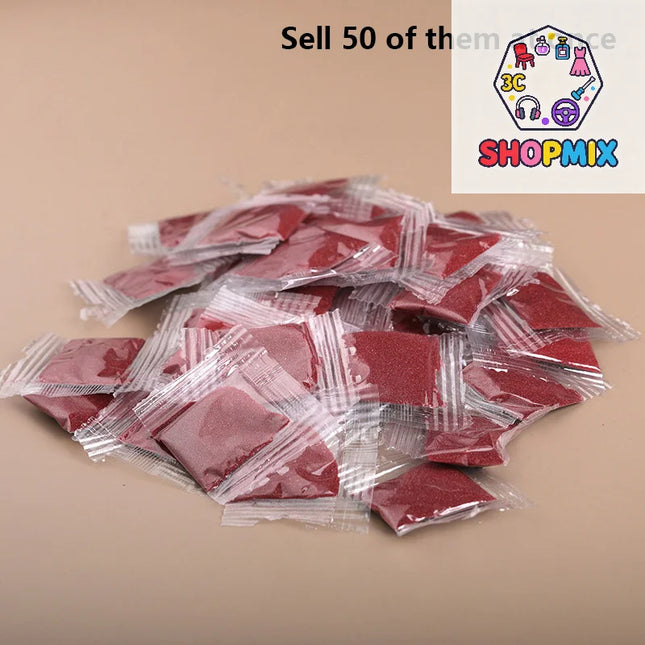 50PCS Amulet Pendant Animal Year Figurines Fengshui Accessories Natural Purple Gold Sand Cinnabar Stone Particles Powder Raw Ore