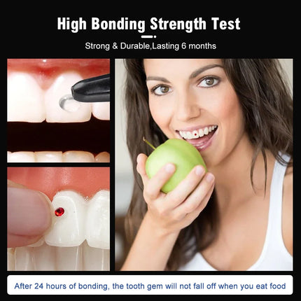 Tooth Gem Kit Glue Professional DIY Teeth Diamond Crystal Jewelry Etching Gel Light Cure Orthodontics Adhesive Bonding Materials