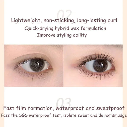 Judydoll Mascara Lash Lengthening Curling Thick Mascara Non-smudg Natural Waterproof Quick Dry Long Lasting Eye Makeup Cosmetics