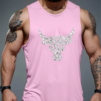 Summer New Trend Men's Pull-Over Crew Neck Vest Mesh Fitness Breathable Vest Blazer Men's Quick Drying Sweat Absorption T-Shirt