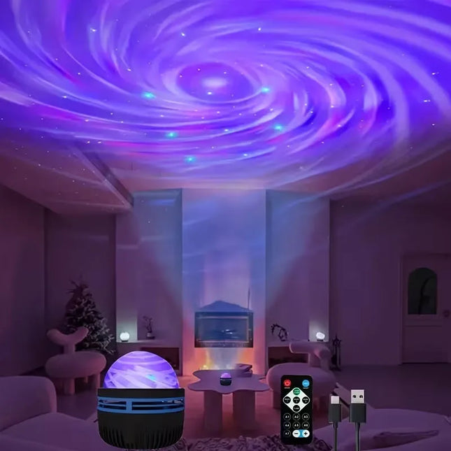 USB LED Aurora Projection Lamp Remote Control Electronic Luminescent Night Light LED Star Projector Wedding Party Decorations