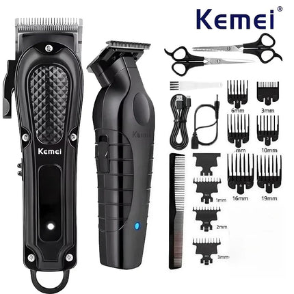 Kemei Professional Hair Clipper for Men KM-1071 KM-2299 Cordless Hair Clipper Men's Beard Trimmer Electric Haircut Beauty Kit