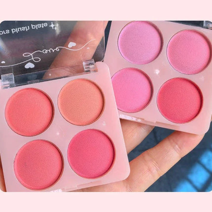 Sweet Ice Cream 4-Color Blush Brightening Peach Pink Color Transparent Natural Lightweight Blendable Face Color Face Makeup