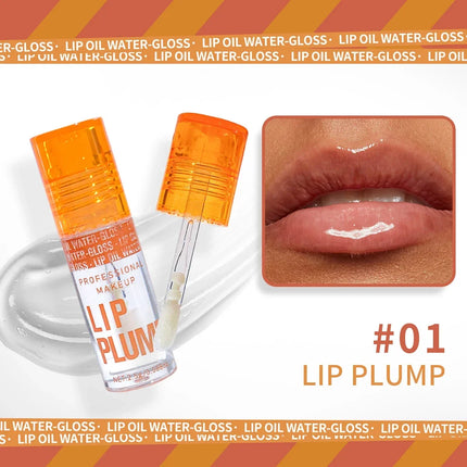 Autumn Winter Essential 3-Pcs Lip Oil Autumn Winter Lip Care 3Pcs HPlump Set Pink Hydrating Long-Lasting Moisturizing Gloss Balm