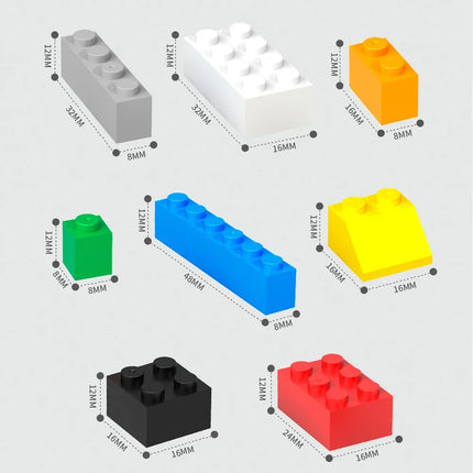 125g/250g DIY Building Blocks Bulk Set City Classic Bricks Colorful Assembly Creative Toy Educational Interactive Toy for Kids