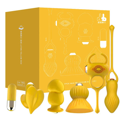 Leten Bullet Vibrator with Option Accessory Anal Plug Penis Ring Nipple Sucker Cup Sex Toys For Women