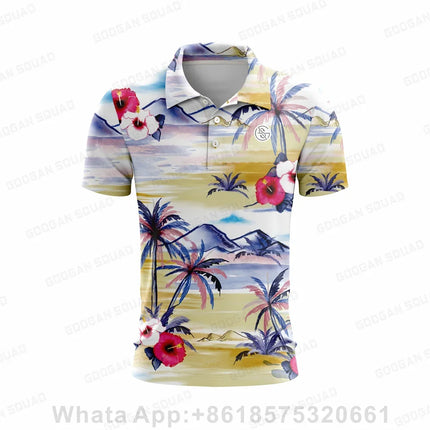 Summer Kids Golf Polo Shirts Outdoor Sports Polo Shirt Short Sleeve Quick Dry Team T-shirt Boys Breathable Golf T-shirt Clothing