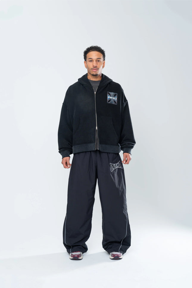 Summer Inaka Power New Men's and Women's POWERSHOT BAGGY Running Oversized Loose Casual Street Y2K Casual Black Sportswear Pants