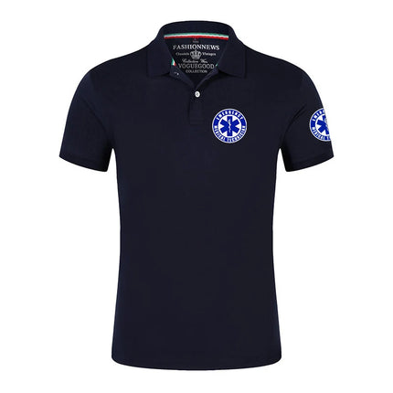 EMT Emergency Ambulance 2022 Men's New Summer Hot Sale Sports Polos Shirts Casual Shorts Sleeves Solid Color Outdoor T-Shirt Top