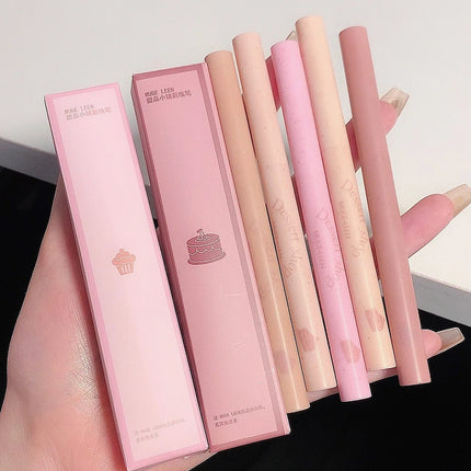 Milk Matte Smooth Lip Liner Pen Makeup Waterproof Lasting Contouring 3D Lips Lip Stick Pencil Nude Pink Lip Tint Lips Cosmetic