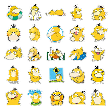 10/30/50pcs Pokémoni Psyduck stickers Anime Kawaii Decals Graffiti Water Bottle Skateboard Luggage Fun Cartoon Toy Gift Sticker