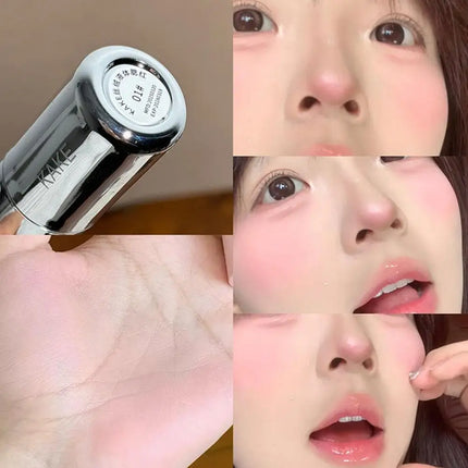 2 In 1 Liquid Powder Blusher Cheek Lip Korean Natural Low Matte Color Saturation Powder Blusher Women