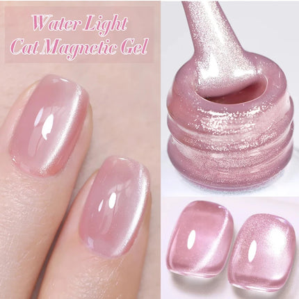 WS 10ML Pink Cat Eye Gel Nail Polish Ceramic Magnetic Gel UV Semi-permanent Enamels Varnish Nail Supplies For Professionals Gel
