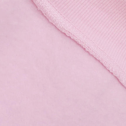 Disney Pink Disneyland Letter Embroidery Cartoon Mickey Minnie Cute Print Sweatshirt Zipper Women Jumper Fleece Pullover Unisex