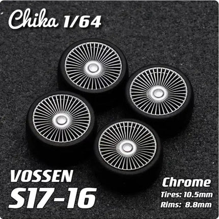 1/64 Chika Nabes Wheels or Brake Caliper 8.9mm 9.7mm 10.5mm Model Car Tires Rim Work S1 VSXX for 1:64 HW Tomy Mini GT Alloy Cars