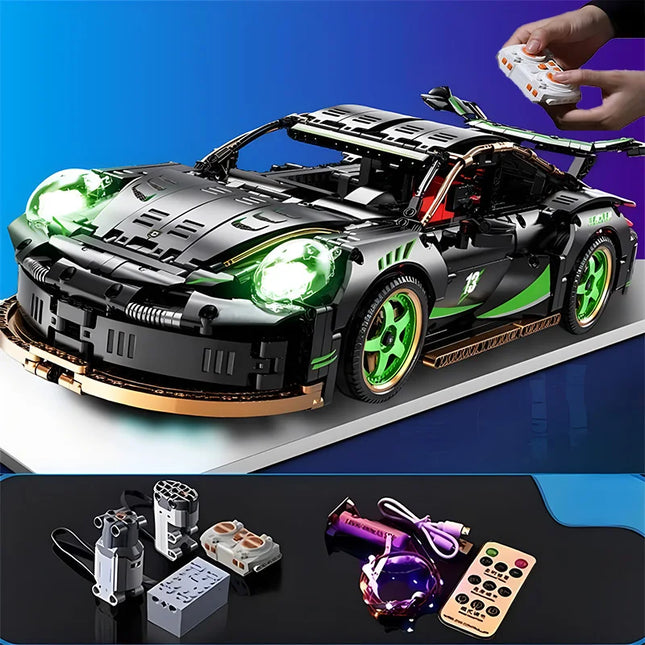 Racing Model Building Blocks Technology 1:10 DIY Supercar building blocks Puzzle Toys for Children Adult Gift (1880+ pellets)