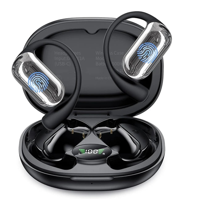 AI Translation Earbuds BT 5.4 Headphones Translator with 144 Languages OWS Real-Time Earphones Ear Buds for Travel Business