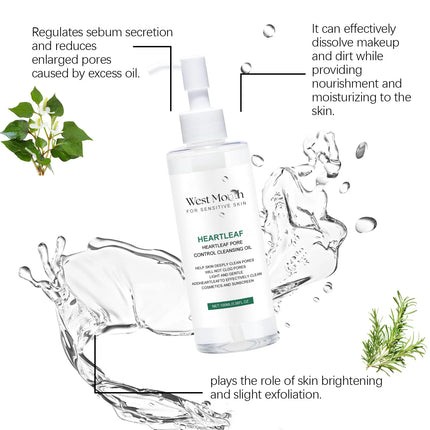 Makeup Removal Oil Purifying Pores Shrinking Deeply Cleansing Soothing Skin Remove Blackheads Moisturizing Facial Cleanser Oil