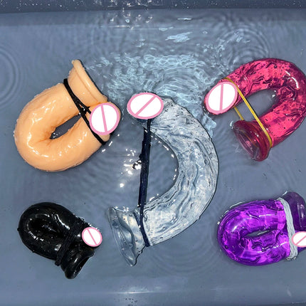 Cheap 5 Colors Small Transparent Dildo Suction Cup Jelly Dick Women Erotic Anal Sex Toys Soft Clitoral Vaginal Masturbators Penis