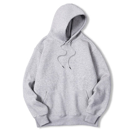 Men's solid-color hooded sweater a loose and breathable brand hooded fashion streetwear for men