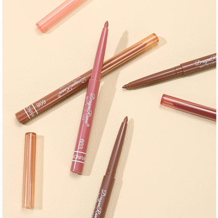 12-Piece Lip Liner Set for Outlining Lip Shapes, Beginner-Friendly, Natural and Delicate, Waterproof Matte Nude Lip Liner Set