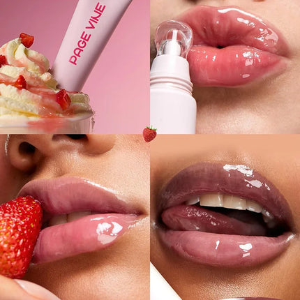 Water Gloss Moisturizing Clear Lip Gloss Mirror Jelly Plumping Lips Transparent Lip Tint Makeup Wholesale Women's Cosmetics