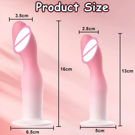 Flexible Liquid Silicone Dildo For Beginner Anal Plug Prostate Massager G Spot Personal Massage Tool Suction Cup Female Sex Toy