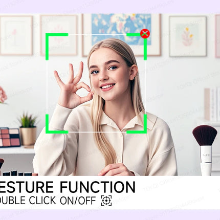 C22 AI Face Tracking Handheld Gimbal Stabiliser 360° Rotation Shoot Selfie Stick Tripod for Mobile Phone, 1/4'' Screw for Camera