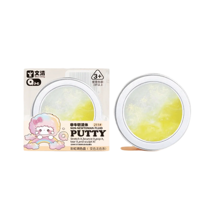 Crystal Clear Non-newtonian Liquid Clay Transparent Colorful Non Stick Hand Crystal Mud Non-Toxic Stretchy Liquid Crystal Slime