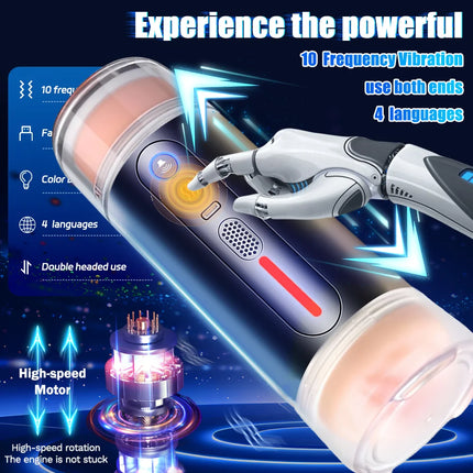 Automatic Male Masturbator Cup Adult Erotic Toys Pocket Pussy Intelligent Voice Blowjob Vaginal Penetration Sex Toys For Men