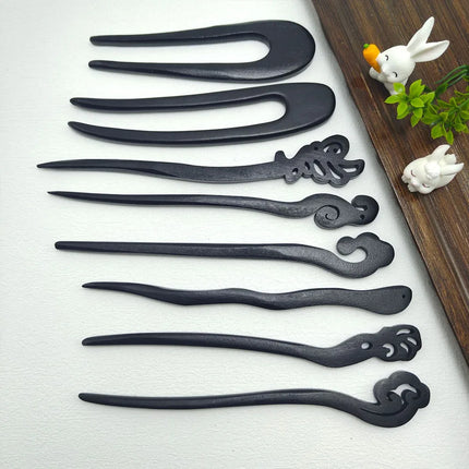 Vintage Simple Hair Accessories Chinese Style Wooden Hair Clips Antiquity Handmade Traditional Hair Fork Retro Hair Sticks 2025