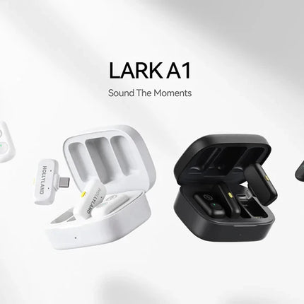 Hollyland LARK A1 Wireless Lavalier Microphone for iPhone Android Noise Cancellation Micphone for Tiktok Youtube Vlogging