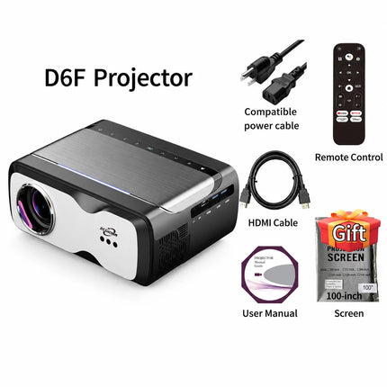 4K Projector 3200ANSI Netflix Certified Native 1080P Android 14 Auto Focus Auto Keystone WiFi6 BT5.4 Outdoor Home Theater HDR10