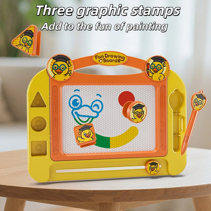 Children's colored magnetic drawing board graffiti erasable drawing writing board magnetic suction stimulates painting talent to